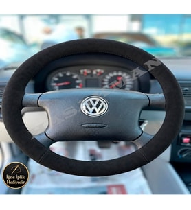 Volkswagen Passat B5.5 Dikme Direksiyon Kılıfı Alcantara Süet Monza Black 2000-2005