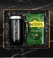 Kişiye Özel Çelik Bardak Termos & 250 Gram Jacobs Filtre Kahve