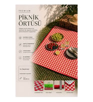Piev Dayanıklı Su Geçirmez Piknik Örtüsü