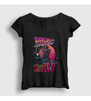 Presmono Kadın Siyah Watch Film Geleceğe Dönüş Back To The Future T-Shirt 243688tt