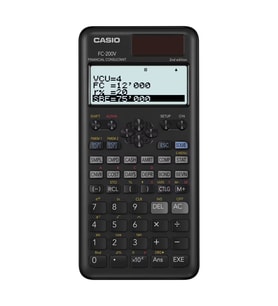 Casio FC-200V 2nd Edition Finansal Hesap Makinesi 4 Satır LCD Ekranlı Profesyonel Finans ve Muhasebe Hesap Makinesi