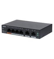 Dahua CS4006-4ET-60 4 Port PoE 2 Port Uplink Uplink Yönetilebilir PoE  Switch 60W