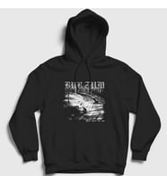 Presmono Unisex Siyah Lyset Burzum Kapüşonlu Sweatshirt 23900tt