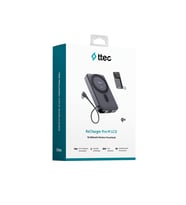 ttec ReCharger Pro M LCD 10.000mAh Qi2/15W Kablosuz Taşınabilir Hızlı Şarj Aleti/Powerbank - 2BB264