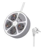 Vea VE-G604YU 4'lü 2 USB’li Anahtarlı 1.5 Metre Grup Priz