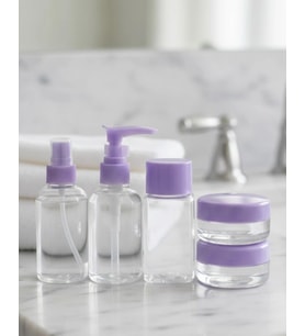 Seyahat İçin 5’Li Şeffaf Kozmetik Şişe Seti 30 Ml