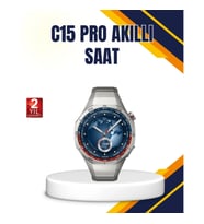 Mey İthalat® Gümüş Akıllı Saat 46mm Kasa