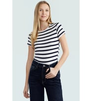 Rahat Günlük Stil Fitted Bluz Vücut Oturan Pamuklu Viskoz Ribana Modern Premium Kalite