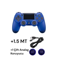 Playstation 4 DualShock Yeni Nesil V2 Gamepad + 1.5 MT Şarj Kablo + 1 Çift Analog Başlığı