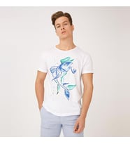 Anemoss Kaptan Balık Erkek T-Shirt (Beyaz)