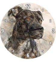 Cakatablo Siyah Beyaz Köpek Duvar Saati