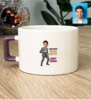 Kişiye Özel Karikatürlü Erkek Öğretmen Lüks Fincan Öğretmenler Günü Hediyesi