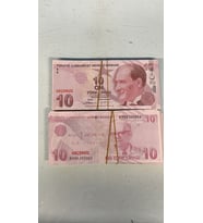Geçersiz Şaka Düğün Parası Sahte Para 100 Adet Oyun Parası Türk Lirası 10 TL
