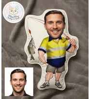 Kişiye Özel Balıkçı Şekilli Maskot Yastık