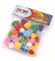 Puti Ponpon Karşık 10Mm 20Mm 30Mm - 2 paket