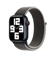Apple Watch Ultra 49mm Uyumlu Kordon Hasır Örgü Cırt Cırtlı Terletmeyen Zore KRD-03 Kumaş Kayış (Gece Mavisi)