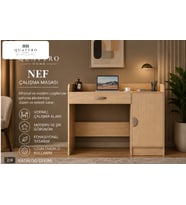 NEF ÇALIŞMA MASASI % 100 MDF-Genişlik: 120 cm Yükseklik: 90 cm Derinlik: 57 cm