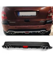 Renault Scenic 1 Siyah Difüzör Difizör Yuvarlak Egzoz Görünüm Kulaklı Tip 1997-2003