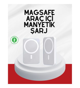 Mey İthalat® Şık Tasarımlı MagSafe Araç Telefon Tutucu Type-C Girişli