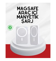 Mey İthalat® Şık Tasarımlı MagSafe Araç Telefon Tutucu Type-C Girişli