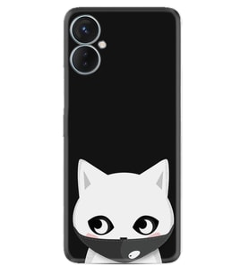 Tecno Spark 9T Kılıf Silikon Desen Özel Seri Pandemi Cat 1729