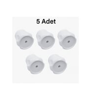 Vidalı 7 mm - 5 Adet Radyatör Vanası Başlığı - Geniş Tip Petek Vana Kapağı - Petek Musluk Kafası