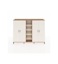 Hyperion Dolap 12 Raflı 4 Kapaklı 220x44x163 Çam-Aytaşı