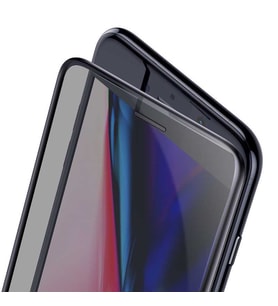 Uyumlu Model Apple iPhone 8 Anti-Dust Privacy Hayalet Full Ekran Koruyucu (Siyah)