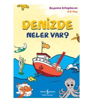 Denizde Neler Var? - Boyama Kitaplarım 4-5 Yaş