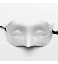 Beyaz Renk Masquerade Kostüm Partisi Venedik Balo Maskesi