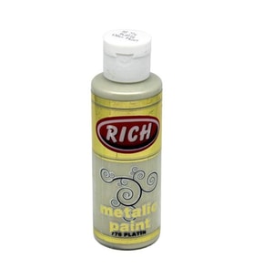 Rich Metalik Akrilik Boya 120 cc. 776 PLATİN 