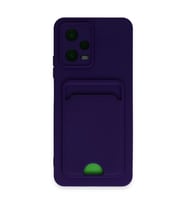 Xiaomi Poco X5 5g Kılıf Kelvin Kartvizitli Silikon - Derin Mor