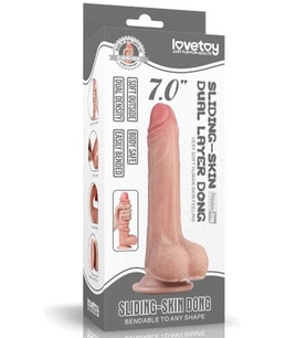 LoveToy Çift Katmanlı Penis17.5 cm