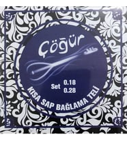 Cogur 004/CBT Kısa Sap Bağlama Teli (0.18)  Profesyonel Seri Çelik Tel Parlak Tını ve Uzun Ömür