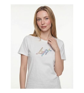 Loft Regular Fit Beyaz Kadın T-Shirt LF2042218