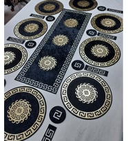 RUNNER/AMERİKAN SERVİS/MASA ÖRTÜSÜ/KADİFE/25 PARÇA/8 KİŞİLİK YEMEK SUNUM TAKIMI