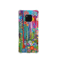 PrintiFy Huawei Mate 20pro ile Uyumlu Düşlerin Dansı Serisi Folklorik Bahçe Tasarımlı Uv Baskılı Köşe Korumalı Antişok Kılıf