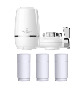 Greentech Water UF Membran Filtreli Musluk Ucu Arıtıcı / 3 Adet UF Membran Filtreli Kartuş / GW-D01P2