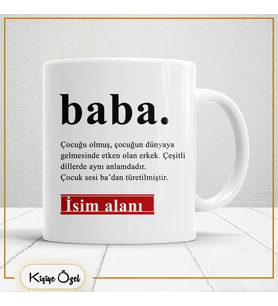 Babalar Günü Özel Hediye Çay Kahve Kupa Bardak-baba20