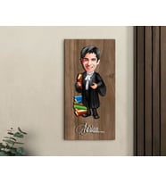 BK Gift Kişiye Özel Avukat Karikatürlü Kabartma Figürlü Ahşap Tablo-7, Arkadaşa Hediye, Sevgiliye Hediye, Duvar Dekoru