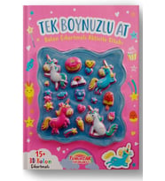 Tek Boynuzlu At Balon Çıkartmalı Aktivite Kitabı