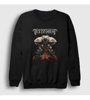 Presmono Unisex Siyah Snake Testament Sweatshirt 388290tt