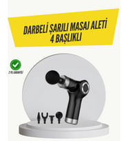 Mulvxkrg Krg02 Mini Masaj Tabancası 4 Başlık 6 Hız Ayarlı (Mulvix)