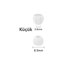 Northcity 8.5mm Beyaz Kulaklık Silikonu - Samsung ile Uyumlu 2 Adet Kulak İçi Yedek Silikon