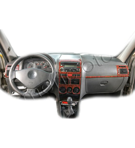 Meriç® Fiat Albea/Palio Ön Torpido Kaplama Maun 11 Parça 2005-2012 (Maun)