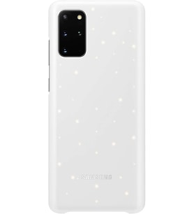 Galaxy S20 Plus ile Uyumlu LED Kılıf Beyaz EF-KG985CWEGTR