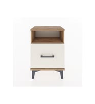 Arges Komodin Tek Raflı 2 Çekmeceli 44x30x64 Çam-Aytaşı