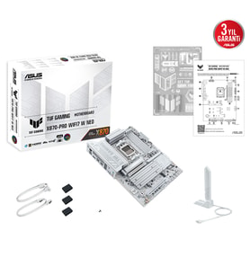 ASUS TUF GAMING X870-PRO WIFI7 W NEO DDR5 HDMI-DP TYPEC PCIE 5.0 AM5 ATX BEYAZ