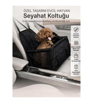 Nefes Alan Oxford Köpek ve Kedi Araba Seyahat Koltuğu, Sıvı Geçirmez Güvenlik