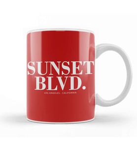 Sunset Blvd Kupa Bardak Porselen